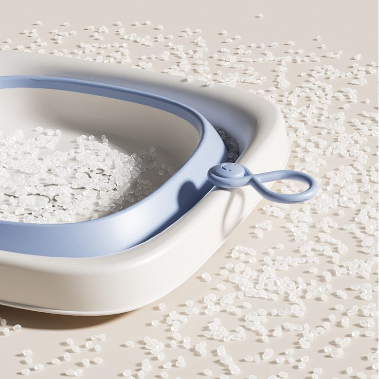 Cada Pliabila pentru Baie pentru Copii, Vivimall, Cadita pentru Bebelusi, Model Patrat pentru Fundulet, Albastru, 32x27.5x3.7 cm, 4 L - vivimall.ro