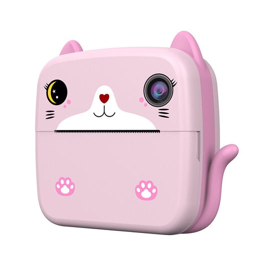 Camera Instantanee Pentru Copii, Cu Functie De Printare, Camera Frontala + Selfie, Cablu Usb-C, Bluetooth, Compatibil Ios/Android, Imprimare App - vivimall.ro
