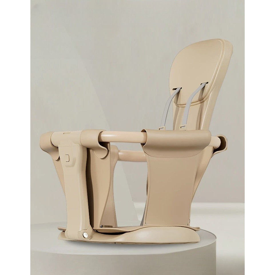 Carucior Pliabil, Vivimall, 1-3 Ani, Reversibil, 4 Roti, Parasolar, din Aliaj de Aluminiu + Plastic + Textil, 52 x 42 x 90 cm, Bej