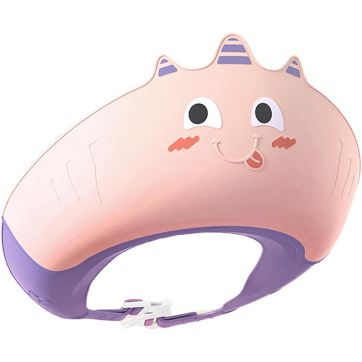 Casca de Dus, Vivimall, Previne Scurgerea Apei si Samponului pe Fata, 0-12 Ani, Ajustabila, din TPE+PP, 20 x 23 cm, Model Unicorn, Roz/Mov - vivimall.ro