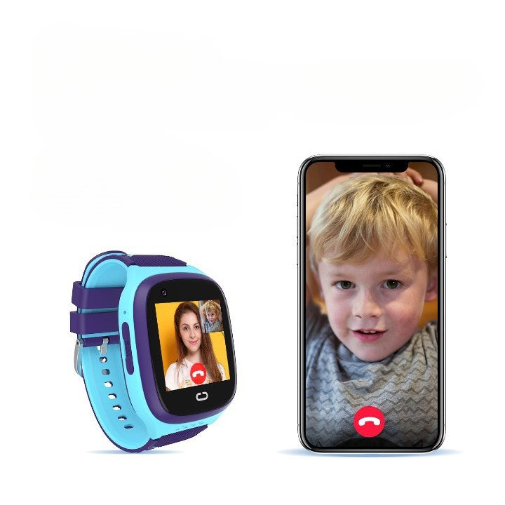 Ceas Smartwatch Pentru Copii LT31E-4G cu Functie Telefon, Localizare GPS, Istoric traseu, Apel de Monitorizare, Camera, Albastru - vivimall.ro