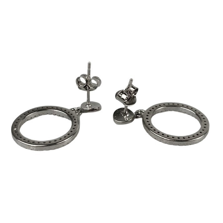 Cercei Argint 925 Cerc cu Minizirconii - vivimall.ro