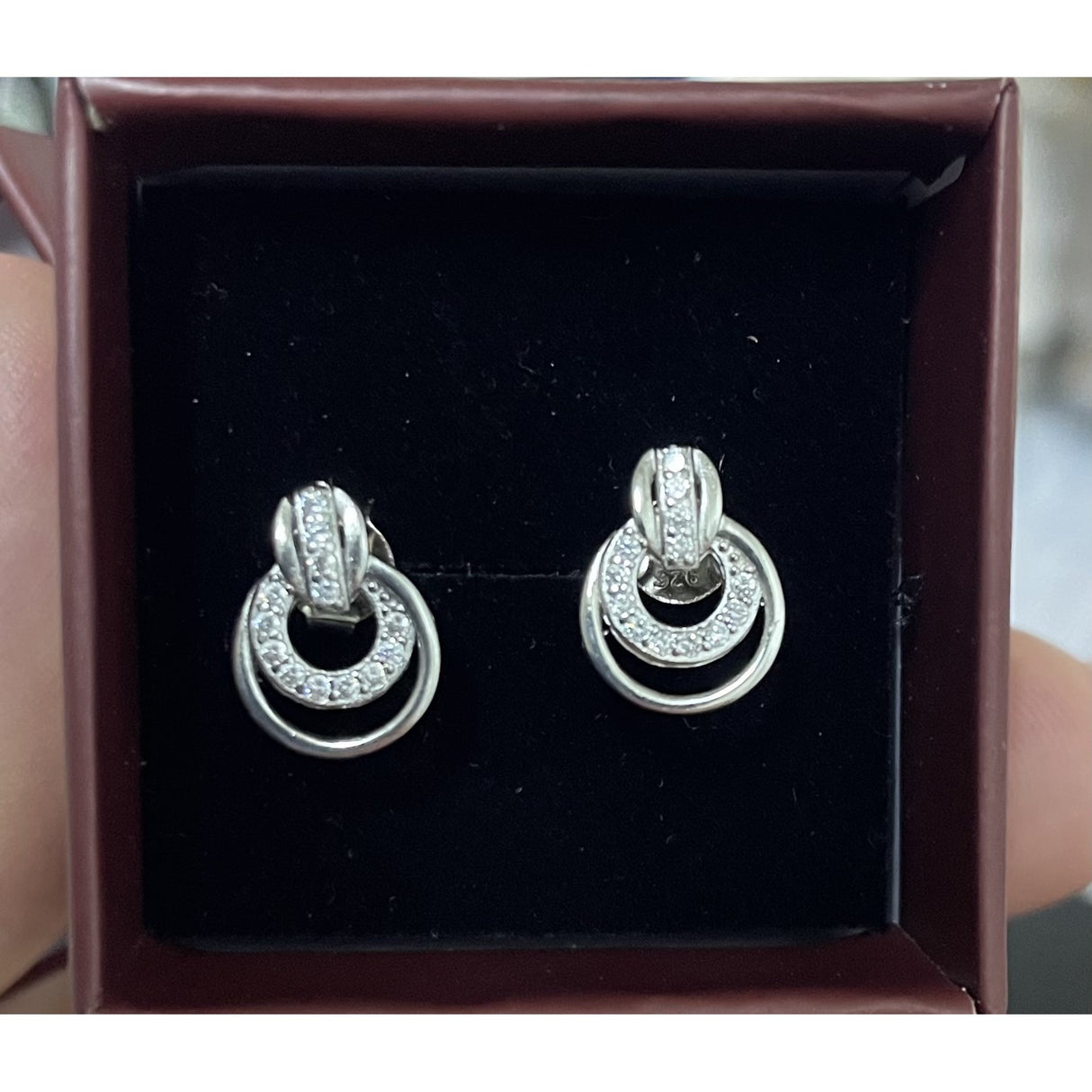 Cercei Argint 925 Cerc in Cerc - vivimall.ro