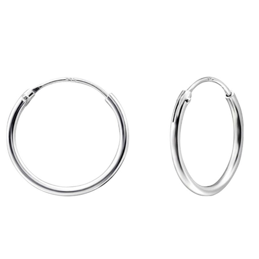 Cercei Argint 925, Jolie Silver, pentru Dama, Model Creole, 0.12 cm, 0.68 g, Argintiu - vivimall.ro