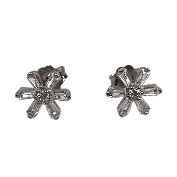 Cercei Argint 925 Floare - vivimall.ro