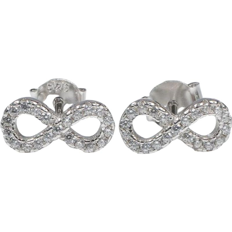 Cercei Argint 925 Infinit Mic cu Pietre - vivimall.ro