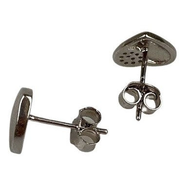 Cercei Argint 925 Inima cu Minizirconii Lateral - vivimall.ro