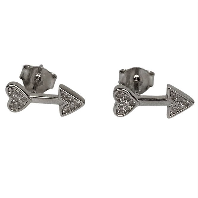 Cercei Argint 925 Inima cu Sageata - vivimall.ro