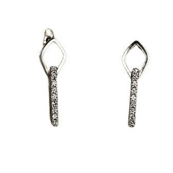 Cercei Argint 925 Romb si Dreptunghi - vivimall.ro