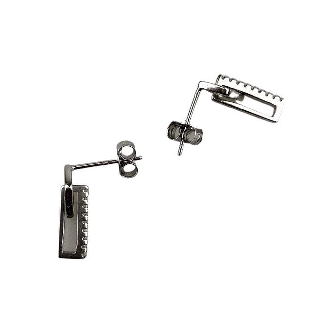 Cercei Argint 925 Romb si Dreptunghi - vivimall.ro