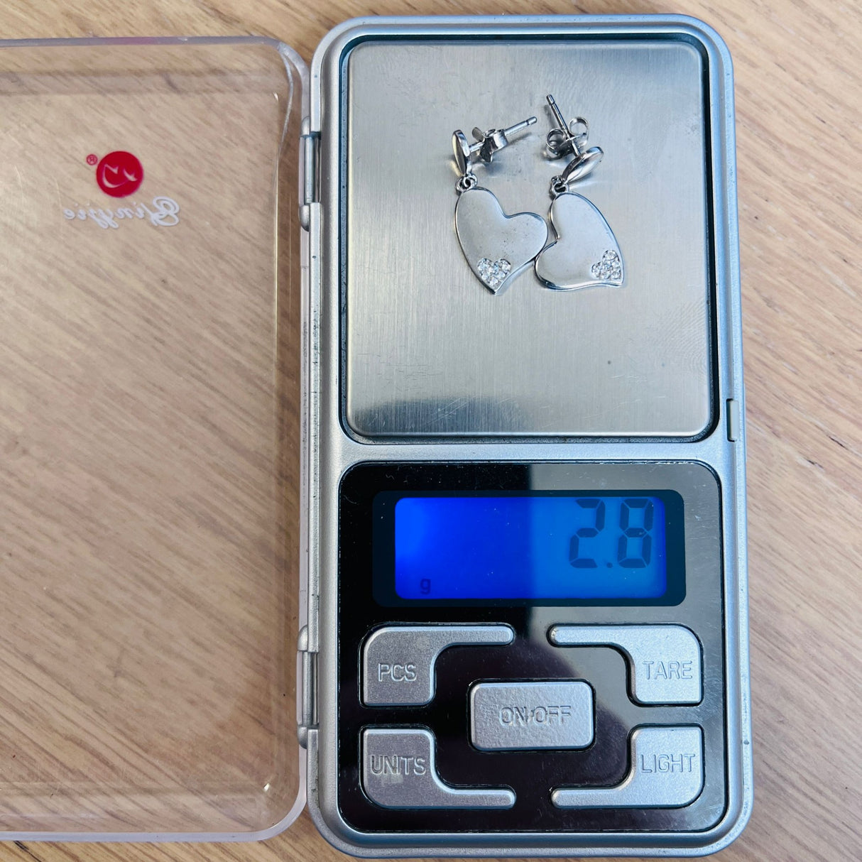 Cercei din Argint 925 Jolie Silver, Model Inimi cu Zirconii, 29 x 13 mm, 2.8 g