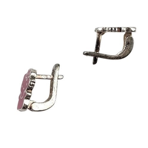 Cercei pentru Copii din Argint 925, Pisicuta Roz - vivimall.ro