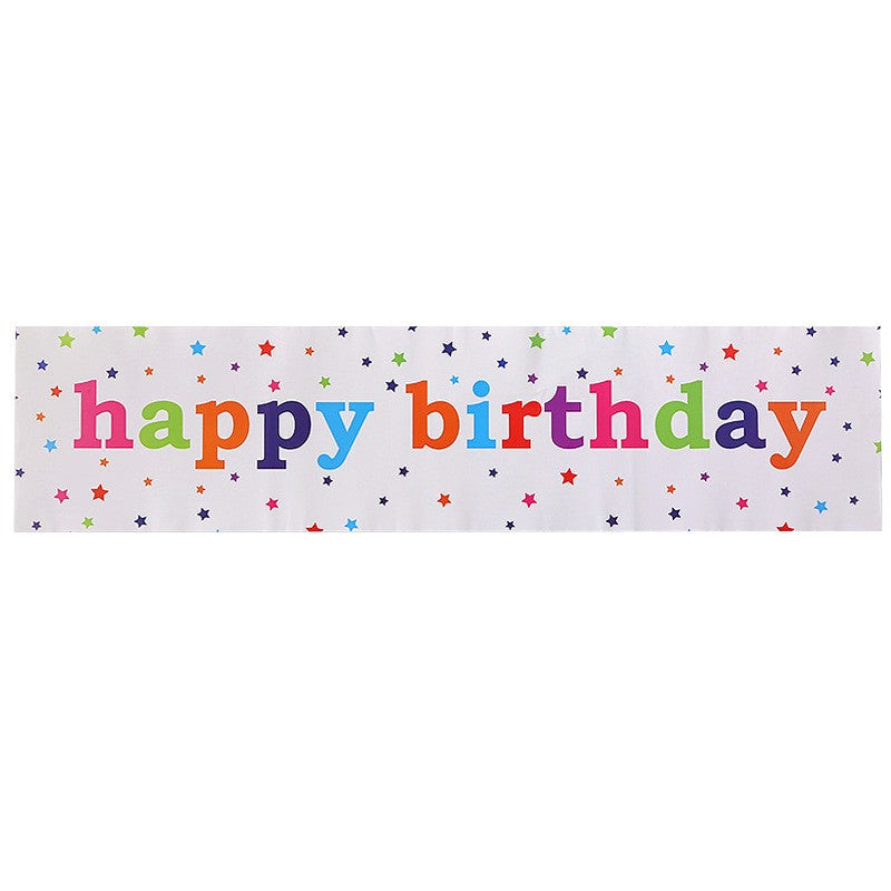 Banner, Vivimall, Colectia Happy Birthday, 98 x 24 cm, Multicolor - vivimall.ro