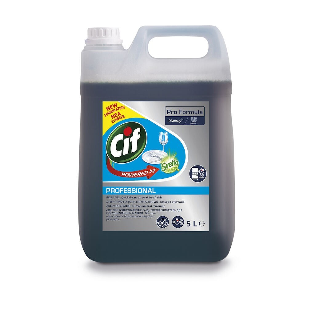 CIF Professional Rinse Aid – Agent de Clatire pentru Masini de Spalat Vase 5 L - vivimall.ro