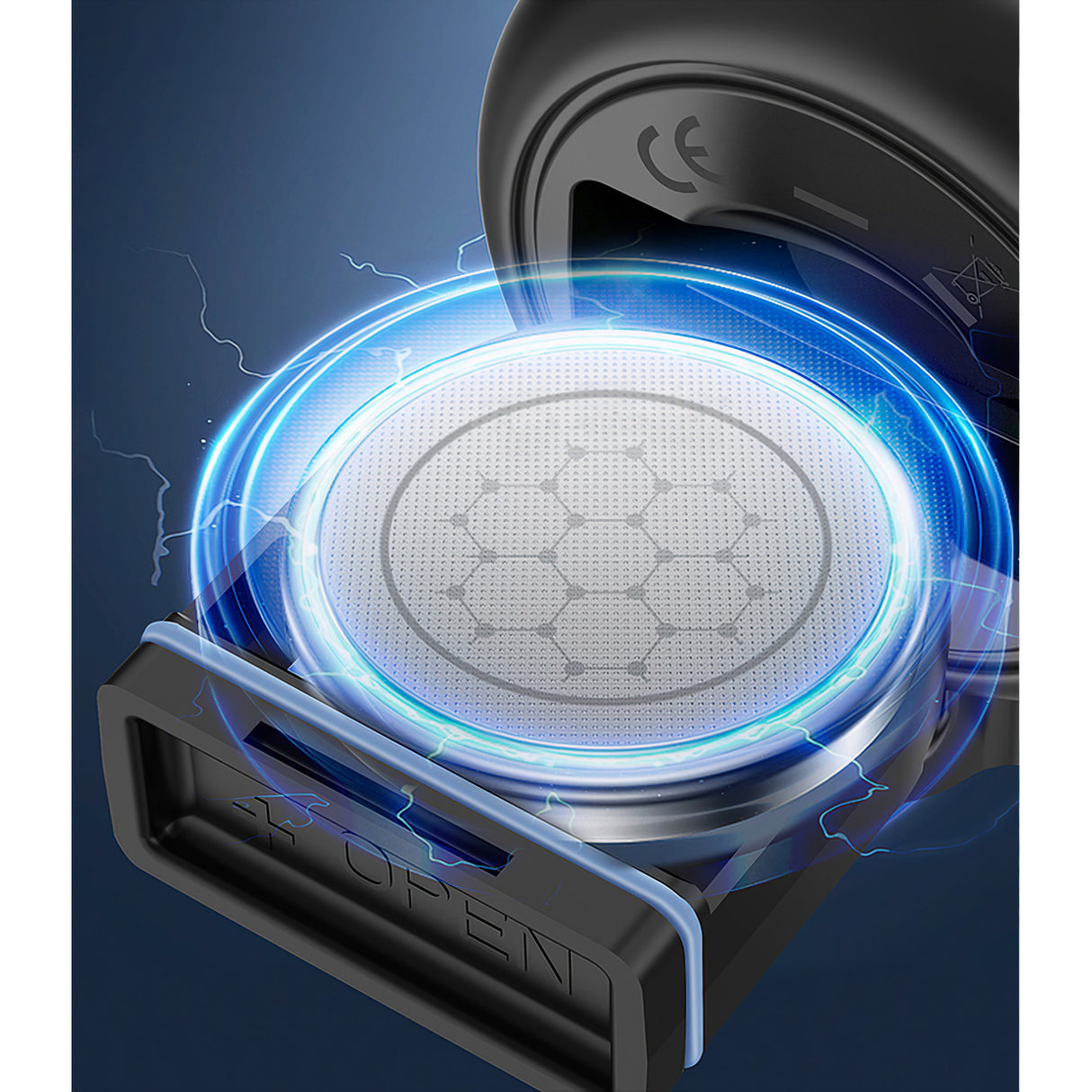 Claxon electric pentru bicicleta, Vivimall, rezistent la apa, 120 dB, albastru - vivimall.ro