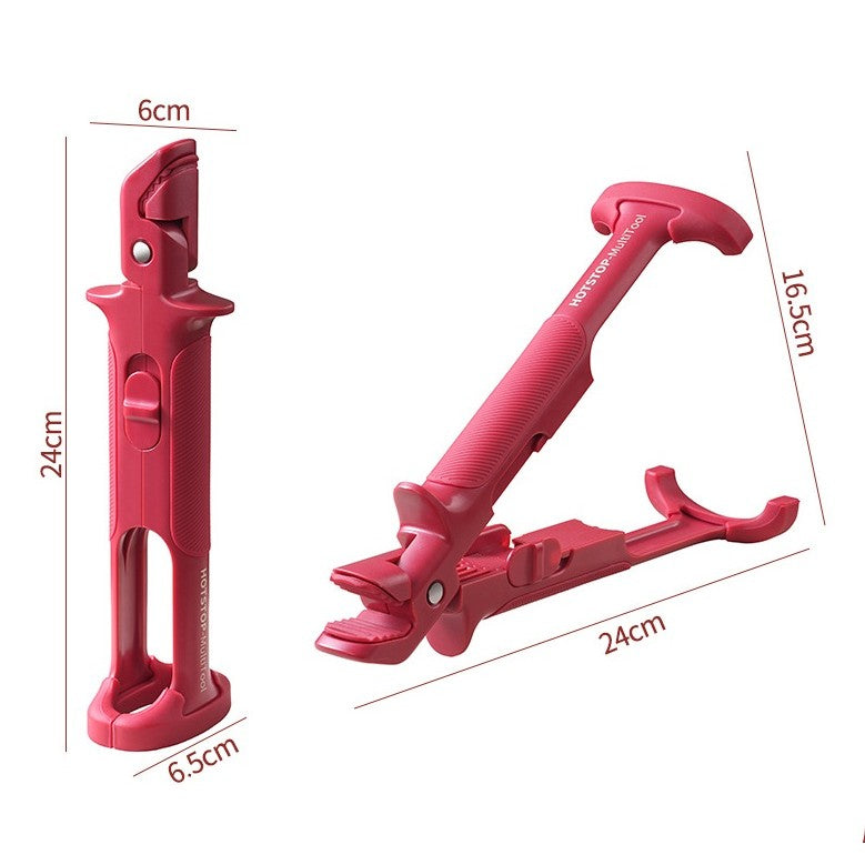 Cleste Anti-Oparire, Flippy, Rezistent la Temperaturi Ridicate, 24 x 6.5 cm, Rosu