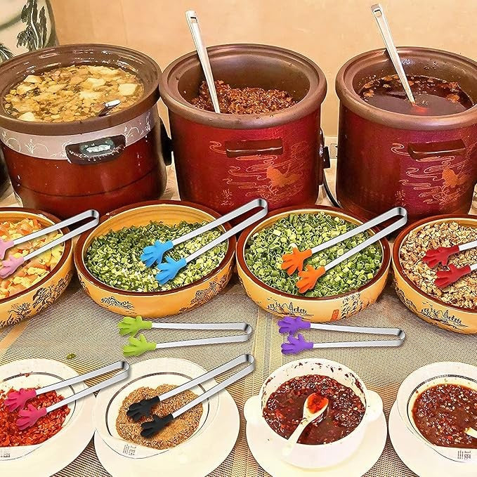 Cleste Creativ pentru Mancare, Vivimall, Model Manute din Silicon, 14.5x3 cm, Rezistent la Temperaturi Inalte si Coroziune, Albastru - vivimall.ro