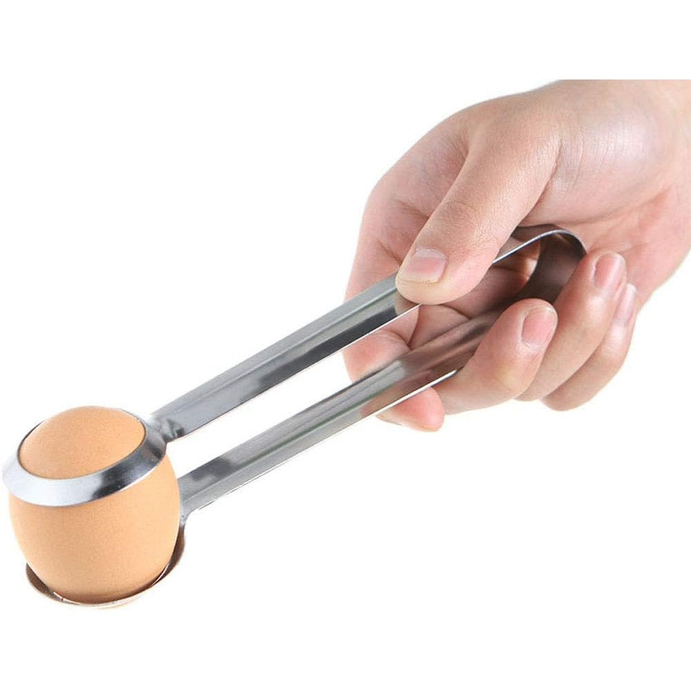 Cleste de Bucatarie, Flippy, Multifunctional, pentru Oua/Alimente/Salata, din Otel Inoxidabil, Gri