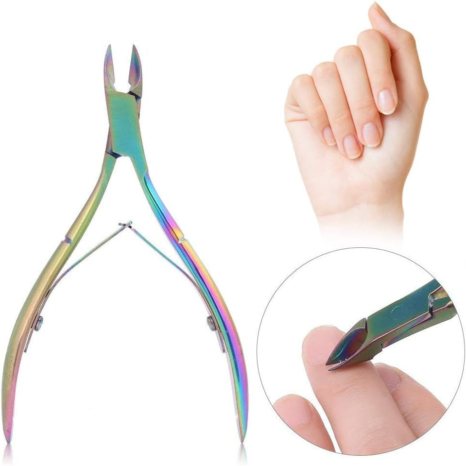 Cleste pentru Unghii si Cuticule, Flippy, din Otel Inoxidabil, Protectie Varf, 17 x 7 x 2 cm, Multicolor