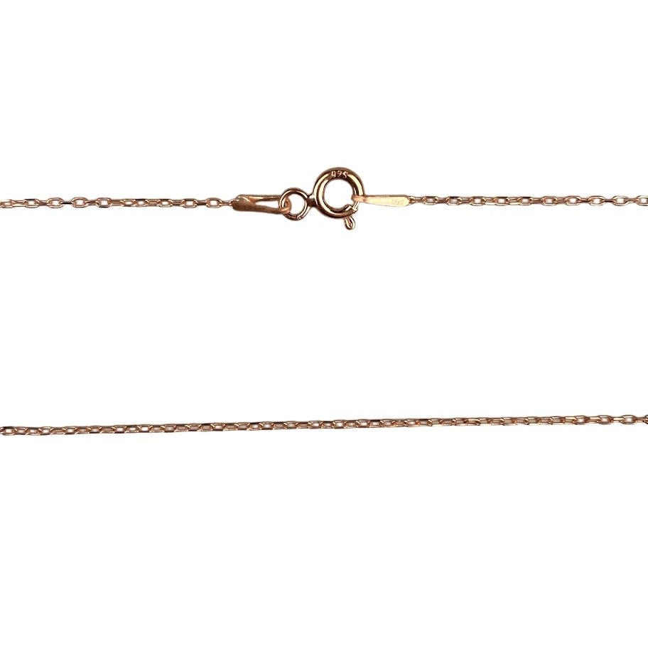 Colier Argint 925, Balerina cu Zirconii Placat cu Aur Roz 41 cm - vivimall.ro