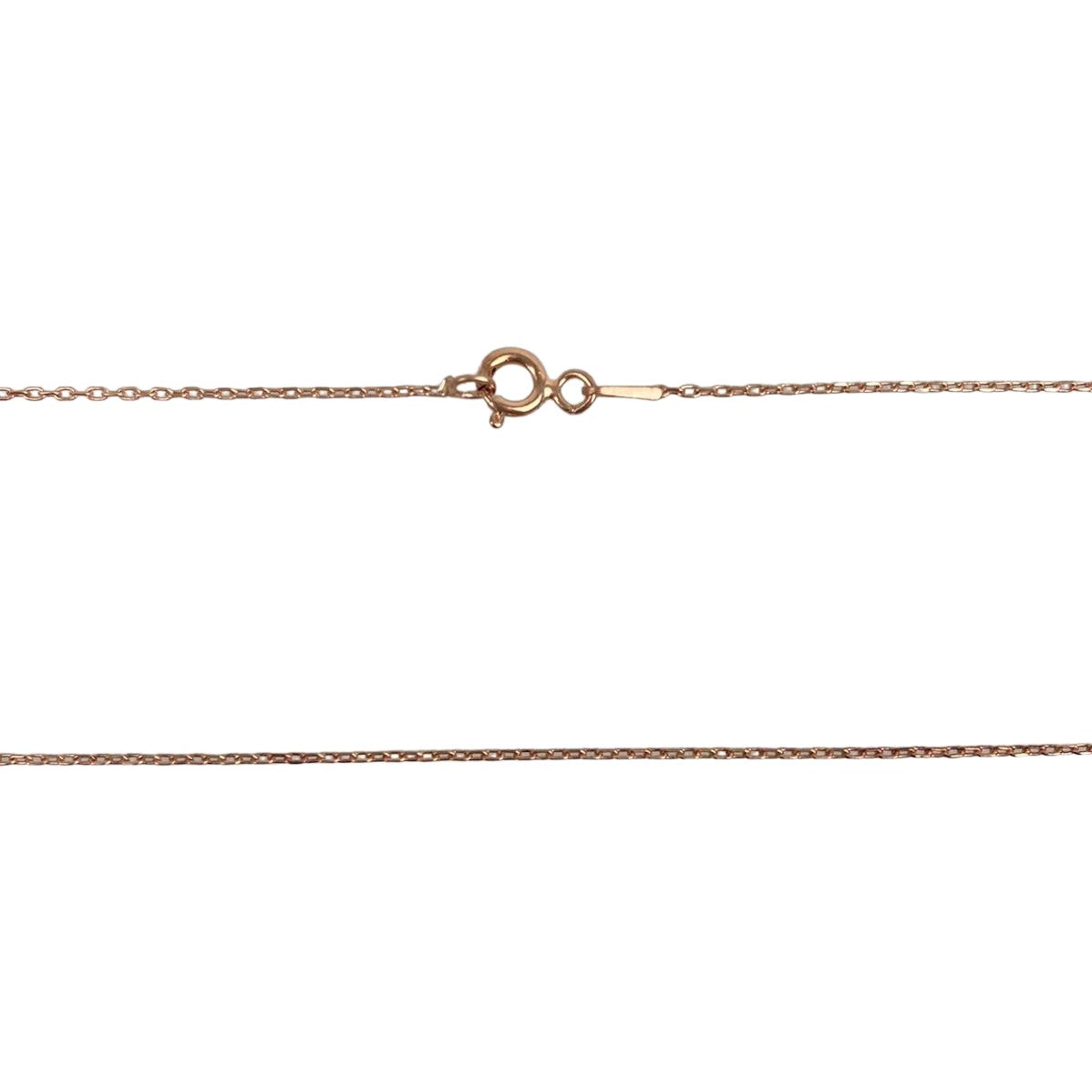 Colier din Argint 925, Coronita Dubla Placata cu Aur Roz 40+5 cm - vivimall.ro