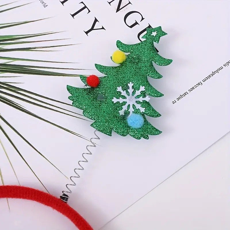 Coronita Decorativa, Vivimall, Tema Craciun, 12 x 25 cm, Model Brazi de Craciun, Marime Universala, Multicolor - vivimall.ro