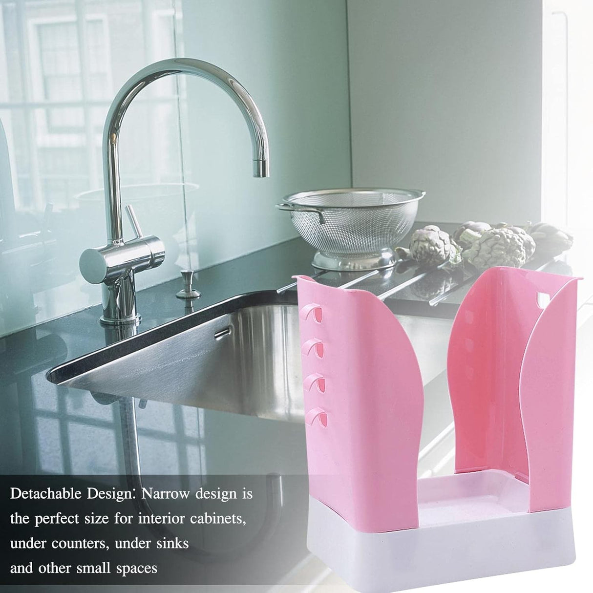 Cos De Gunoi Extensibil, Din Plastic, Reglabil, Pliabil, Versatil, Pentru Bucatarie, Baie Sau Birou, Cos Universal, 21X25X17 Cm - vivimall.ro