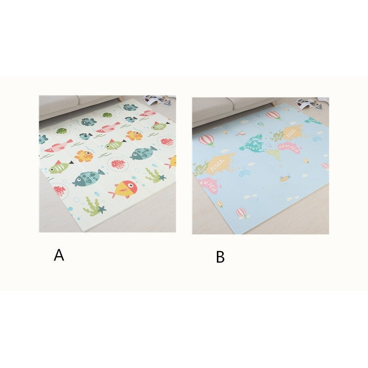 Covor din Spuma pentru Copii, Flippy, Pliabil, cu Doua Fete, Suprafata de Siguranta Antiderapant, Impermeabil, Usor de Curatat, 180 X 200 cm