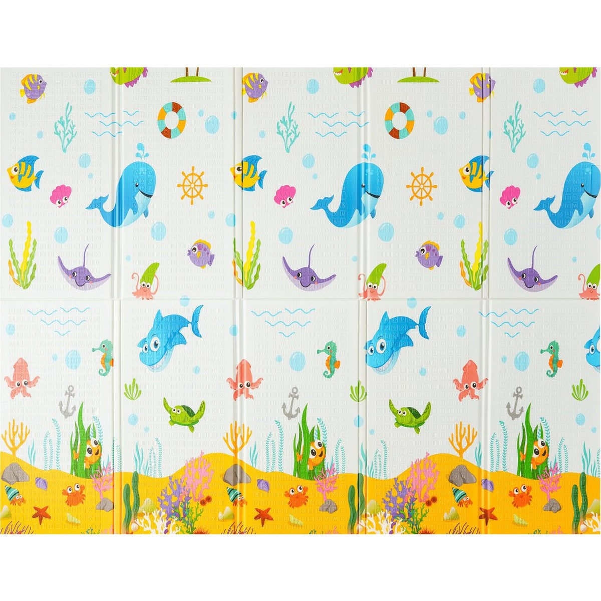 Covoras Pentru Copii, Cu 2 Fete, Din Xpe+Pe, Impermeabil, Antiderapant, Protectie Termica, +3 Luni, Pliabil