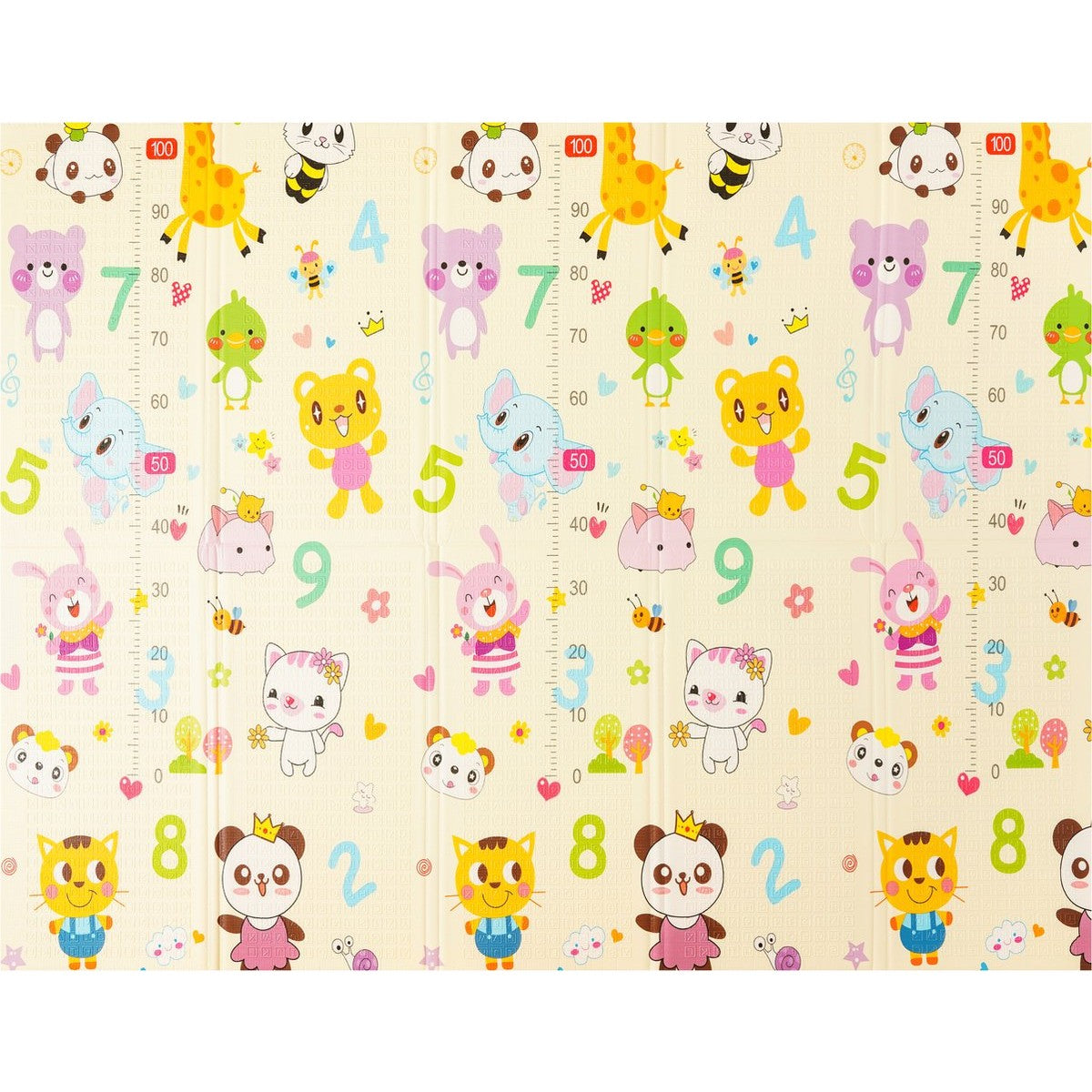 Covoras Pentru Copii, Cu 2 Fete, Din Xpe+Pe, Impermeabil, Antiderapant, Protectie Termica, +3 Luni, Pliabil