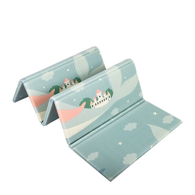 Covoras Pentru Copii, Cu 2 Fete, Din Xpe+Pe, Impermeabil, Antiderapant, Protectie Termica, +3 Luni, Pliabil