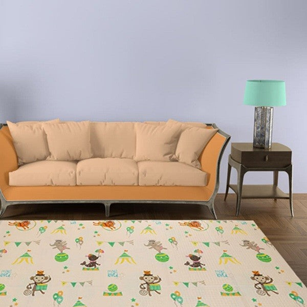 Covoras Pentru Copii, Cu 2 Fete, Din Xpe+Pe, Impermeabil, Antiderapant, Protectie Termica, +3 Luni, Pliabil