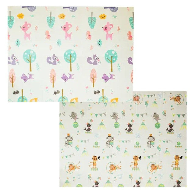 Covoras Pentru Copii, Cu 2 Fete, Din Xpe+Pe, Impermeabil, Antiderapant, Protectie Termica, +3 Luni, Pliabil - vivimall.ro