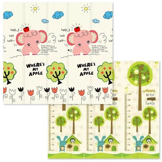 Covoras Pentru Copii, Cu 2 Fete, Din Xpe+Pe, Impermeabil, Antiderapant, Protectie Termica, +3 Luni, Pliabil - vivimall.ro