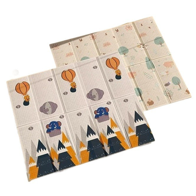 Covoras Pentru Copii, Cu 2 Fete, Din Xpe+Pe, Impermeabil, Antiderapant, Protectie Termica, +3 Luni, Pliabil - vivimall.ro