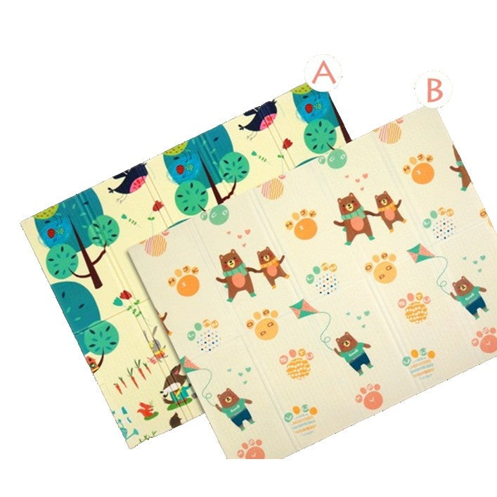 Covoras Pentru Copii, Cu 2 Fete, Din Xpe+Pe, Impermeabil, Antiderapant, Protectie Termica, +3 Luni, Pliabil - vivimall.ro