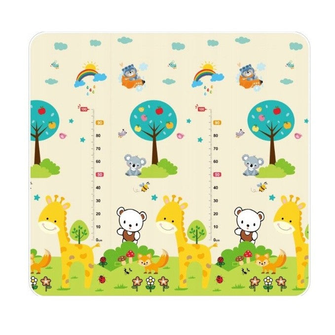 Covoras Pentru Copii, Cu 2 Fete, Din Xpe+Pe, Impermeabil, Antiderapant, Protectie Termica, +3 Luni, Pliabil