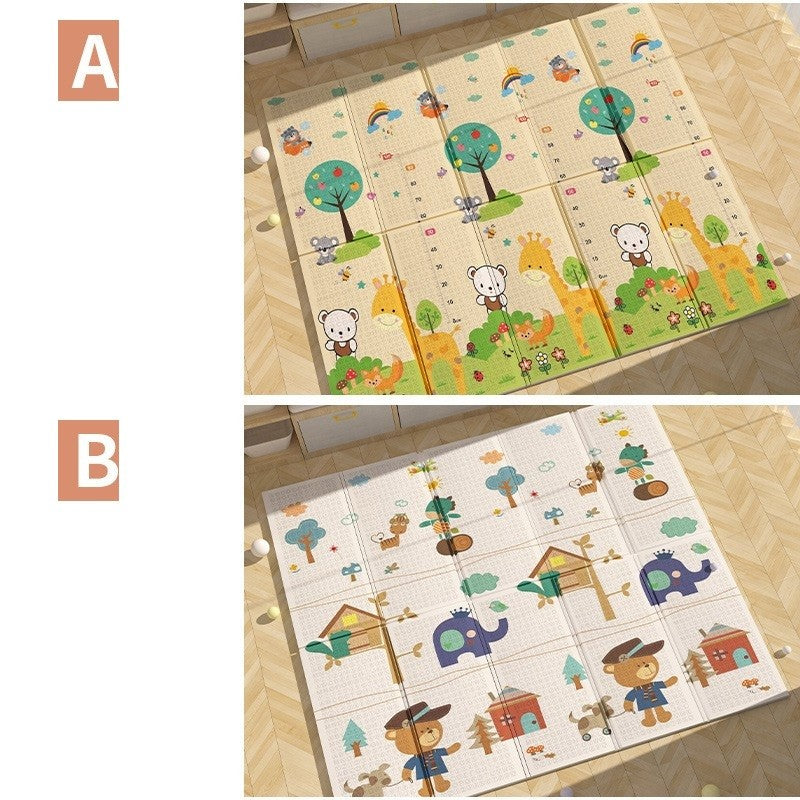 Covoras Pentru Copii, Cu 2 Fete, Din Xpe+Pe, Impermeabil, Antiderapant, Protectie Termica, +3 Luni, Pliabil