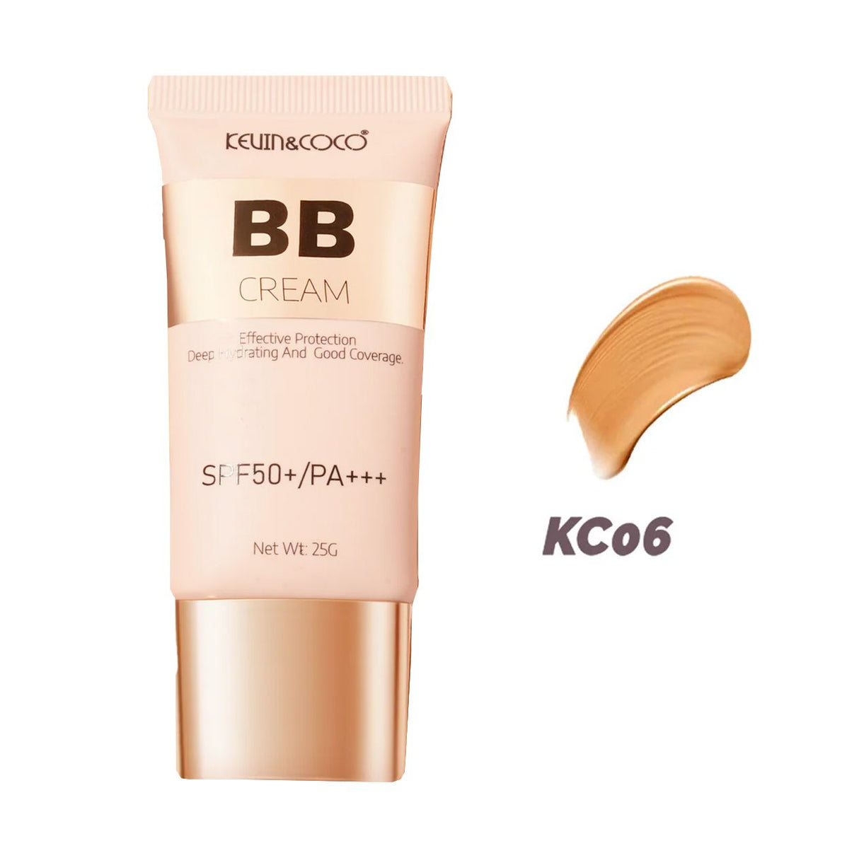 Crema BB Kevin&Coco Radiance-Enhancing, SPF 50+, PA +++, 4.5x1.5x10.8cm, 25 g, Nuanta KC06 - vivimall.ro