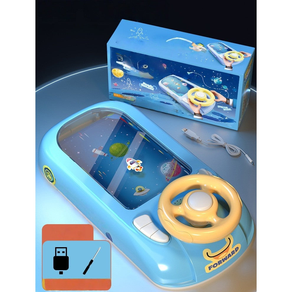 Simulator auto Flippy pentru copii, cablu USB inclus și alimentare baterii AA