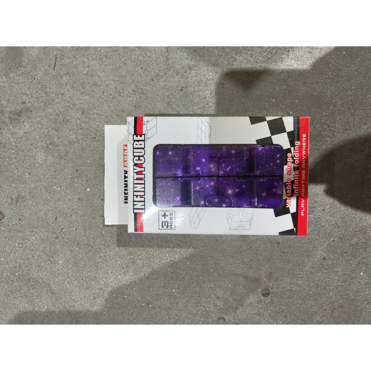 Cub antistres, Fidget Toy, Infinity Magic Cube, Galaxy, 4x4x4 cm - vivimall.ro