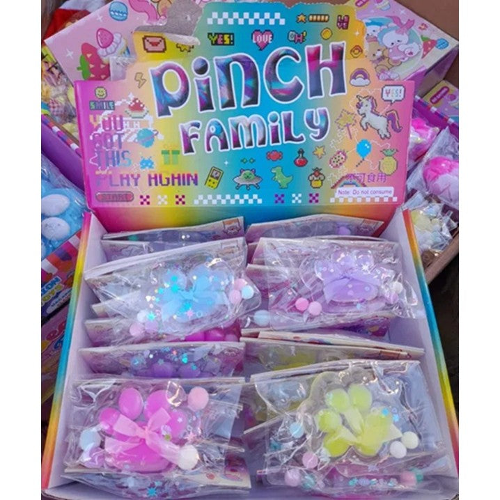 Cutie de Ambalare pentru Set 12 Jucarii Antistres Squishy, Vivimall, din Carton, 14 x 14 x 14 cm, Multicolor - vivimall.ro
