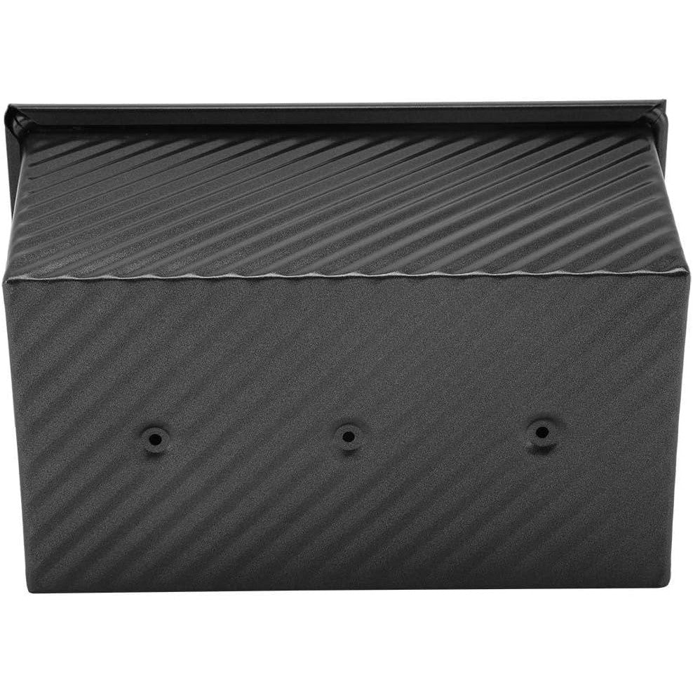 Tava pentru Paine, Vivimall, din Otel Carbon, 450 g, cu Capac, Antiaderenta, 21 x 11 x 11.5 cm, Negru - vivimall.ro