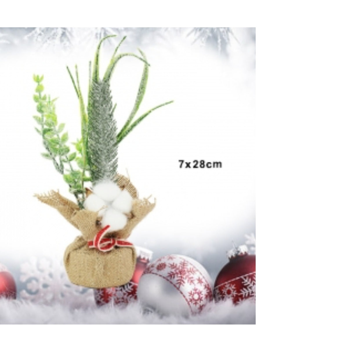 Dcoratiune De Masa Pentru Craciun, 7x28 cm, model 2
