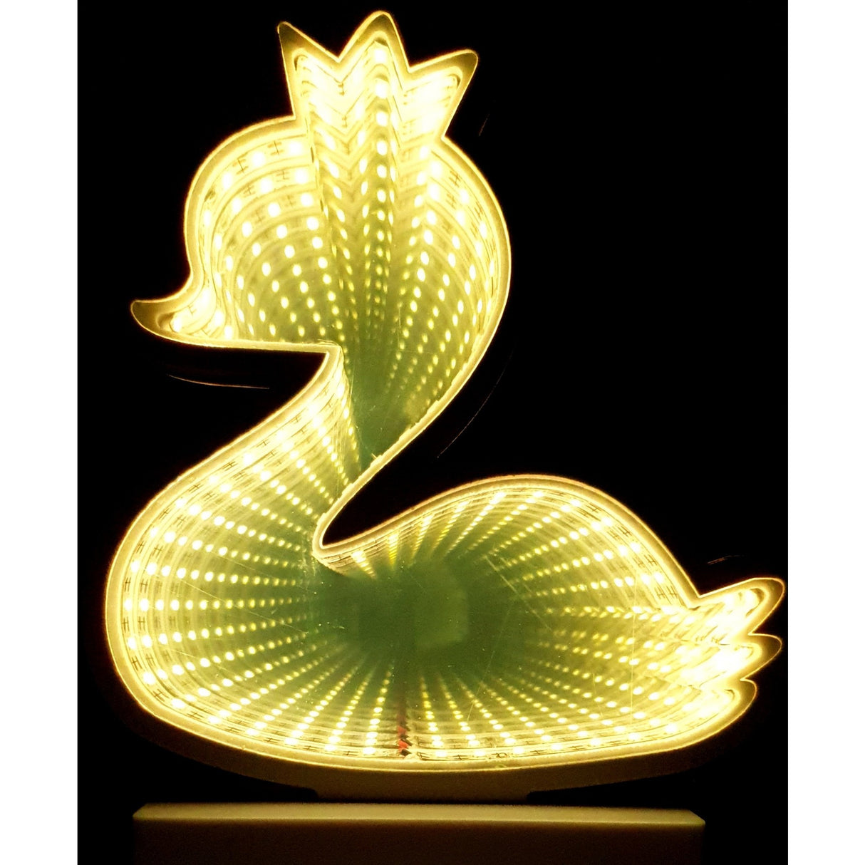 Decoratiune Luminoasa cu Baterii/USB Model Ratusca Alb Cald 17 cm - vivimall.ro