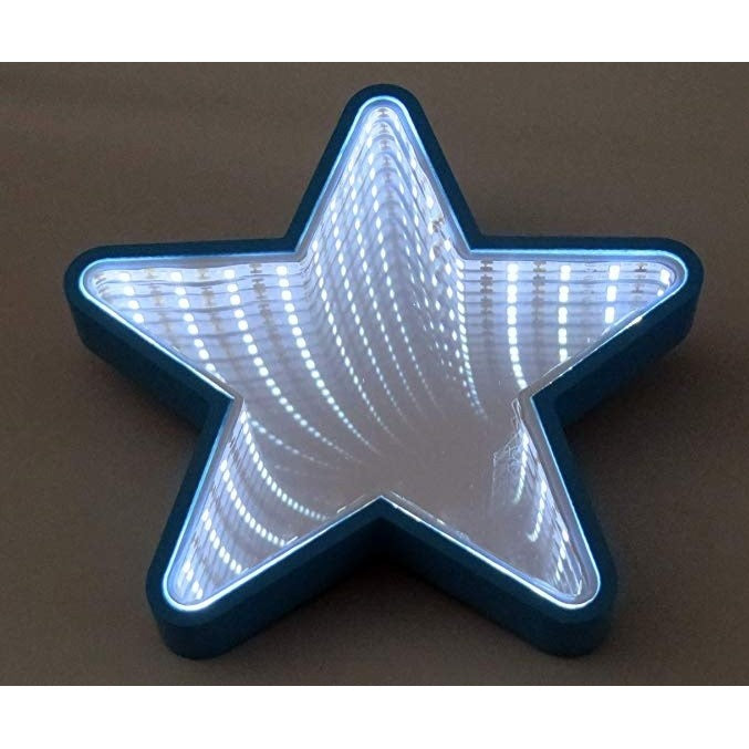 Decoratiune Luminoasa cu Baterii/USB Neon Model Stea 20 cm Alb Rece - vivimall.ro