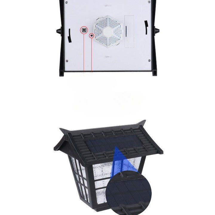 Lampa solara de tip stalp pentru gradina, Vivimall, Alb Rece