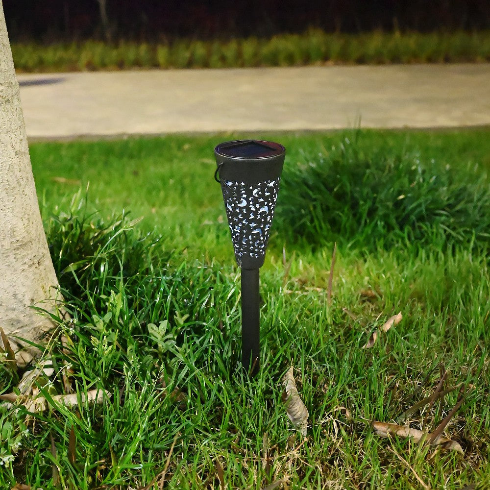 Decoratiune Solara Pentru Gradina, Tip Torta, Alb Rece - vivimall.ro