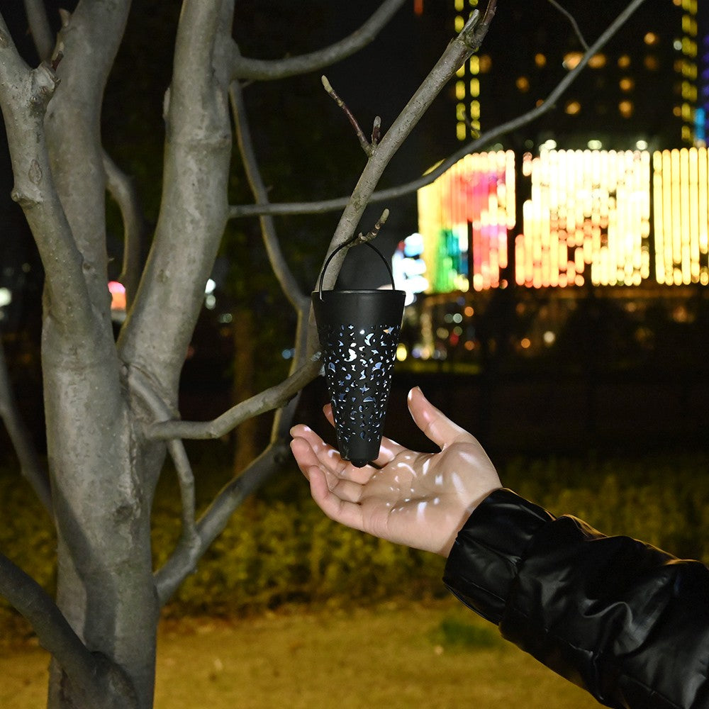 Decoratiune Solara Pentru Gradina, Tip Torta, Alb Rece - vivimall.ro