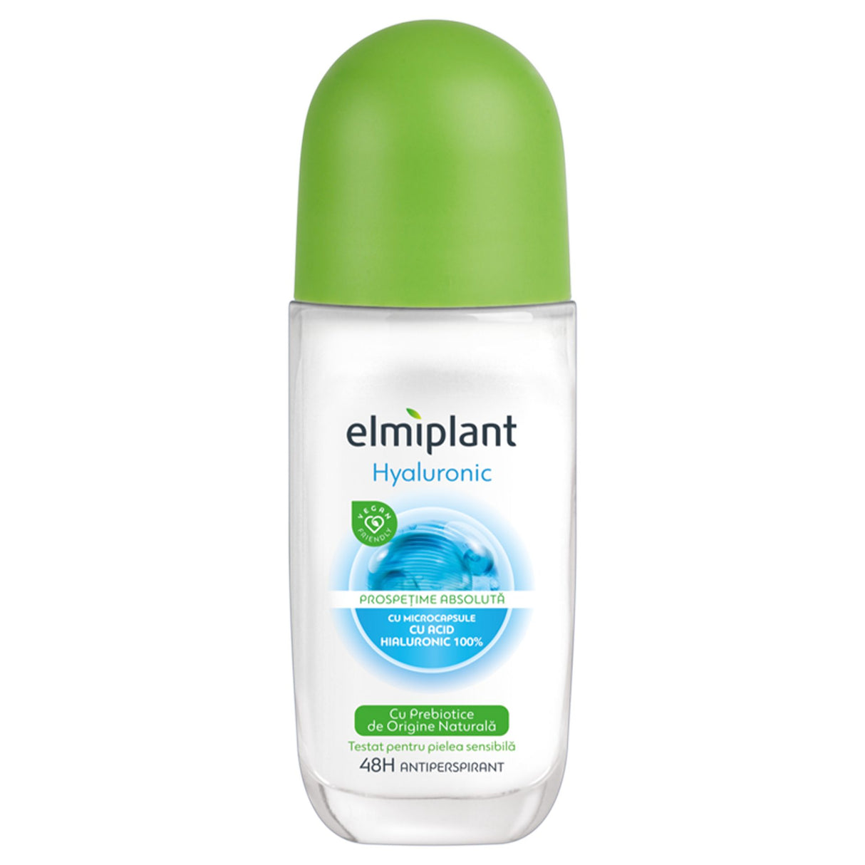 Deodorant Antiperspirant Roll-On, Elmiplant, Hyaluronic, 50 ml - vivimall.ro